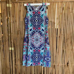 Bump friendly summer floral mini dress